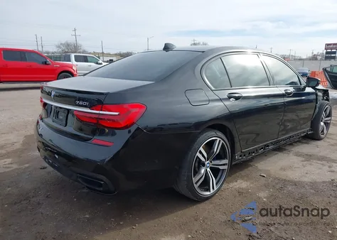 2018 BMW 750I из США, поврежденный, VIN WBA7F0C57JGM23023